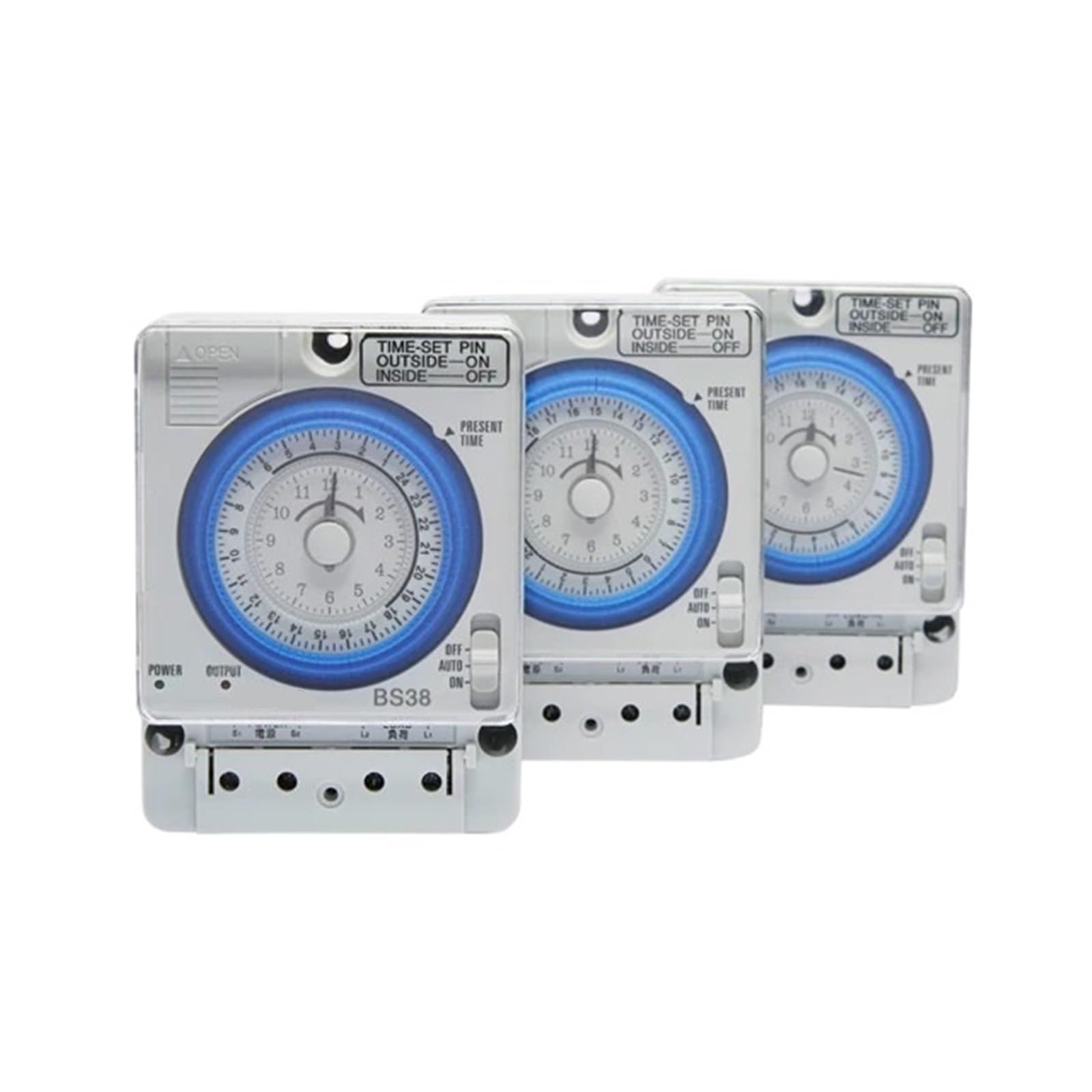 Timer 220 V 110 V Timer 24 Ore, Interruttore con 96 Volte di accensione/spegnimento al Giorno unità di impostazione Minima 15 Minuti