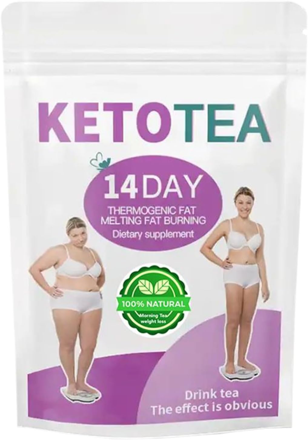 Acht verliesthee – Natural Detox Tea | Wikkel theezakjes | Kruiden thee voor gewichtsverlies | Gewichtsverlies reductie buikvet | Dieet slanke afslanke thee voor ontgifting en reiniging