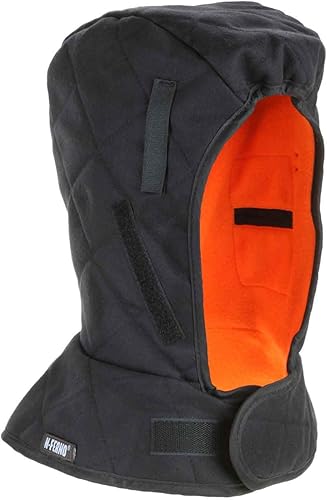 Ergodyne - 16877 Forro para casco de invierno, carcasa exterior resistente al fuego, aislado, longitud de hombro, N-Ferno 6877, negro