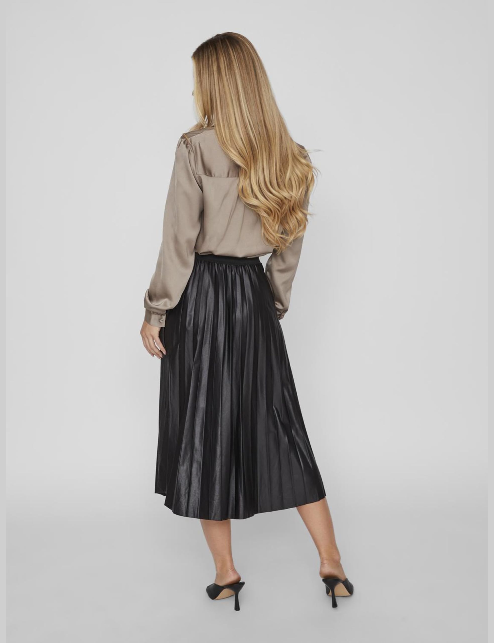 Vila Midi Skirt VINITBAN Pleated