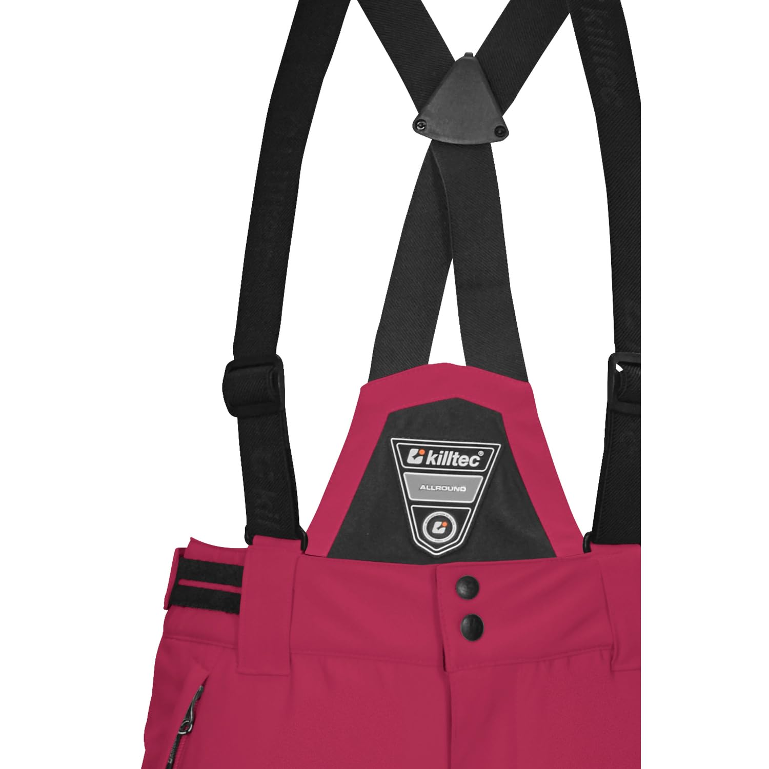 Killtec Mädchen Skihose/Funktionshose mit abzippbarem Latz, Schneefang und Kantenschutz Ksw 77 Grls Ski Pnts