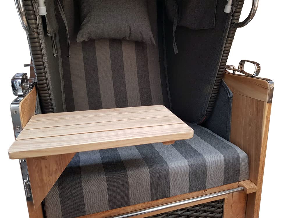 Teakholz Schwenktisch für Strandkorb Kampen