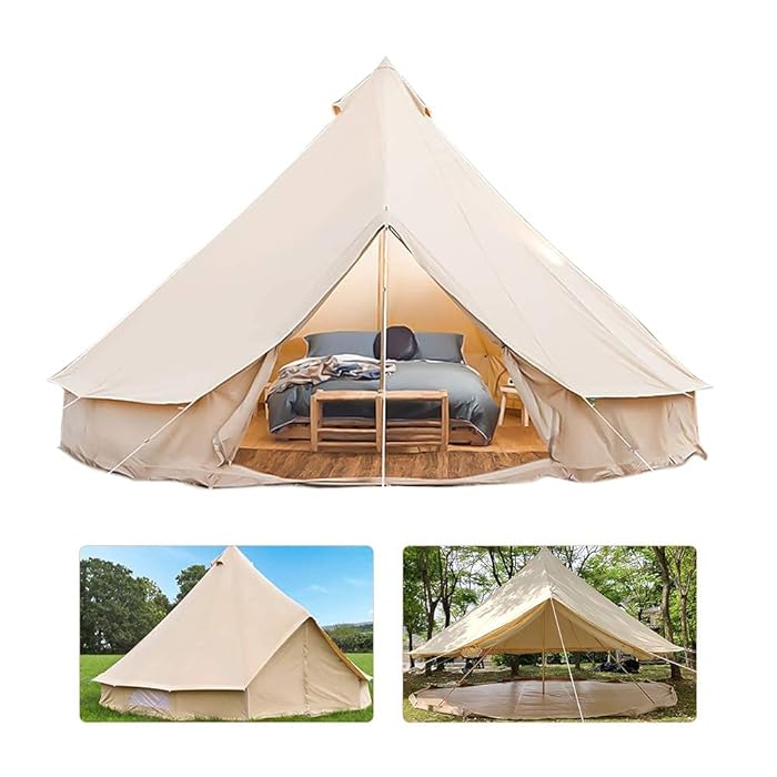 Buy JTYX Bell Tent Indian Tent Diameter 3M/4M/5M/6M Cotton Canvas