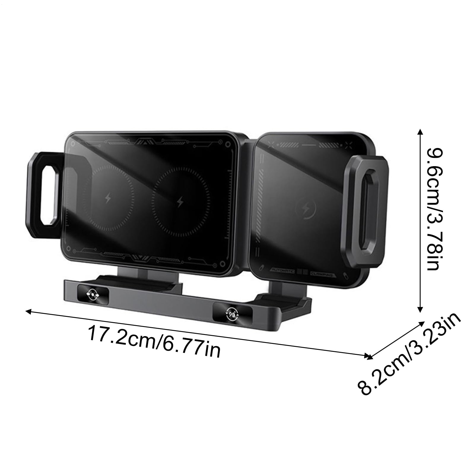 Caricabatterie Wireless Per Auto Per Smartphone 15W Ricarica Rapida