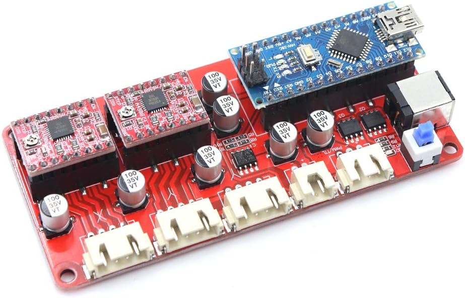 GRBL 2 Axis Laser Engraving Machine Controller Board with Software DIY Laser Engraver Laser Cutter Part Stepper Moter Driver