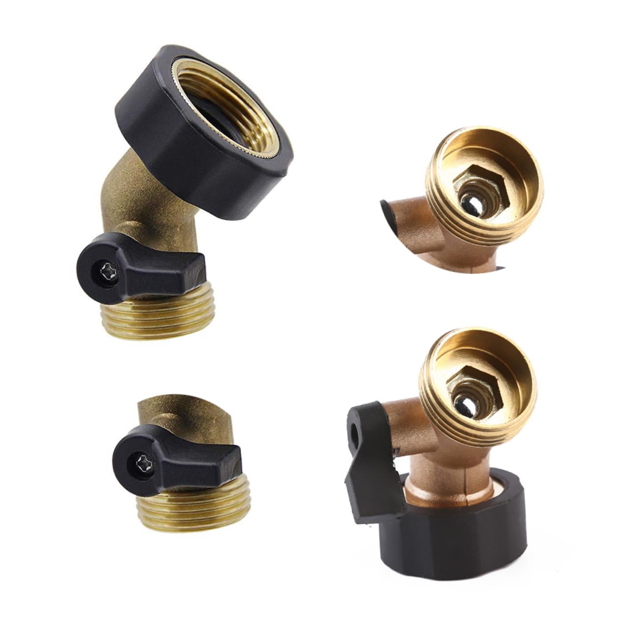Adaptadores de grifo flexibles de rosca de hierro macho, juego de accesorios de conector de manguera, conectores de línea de aire, conectores rápidos, acoplador de aire y juego de enchufe, 2 piezas de