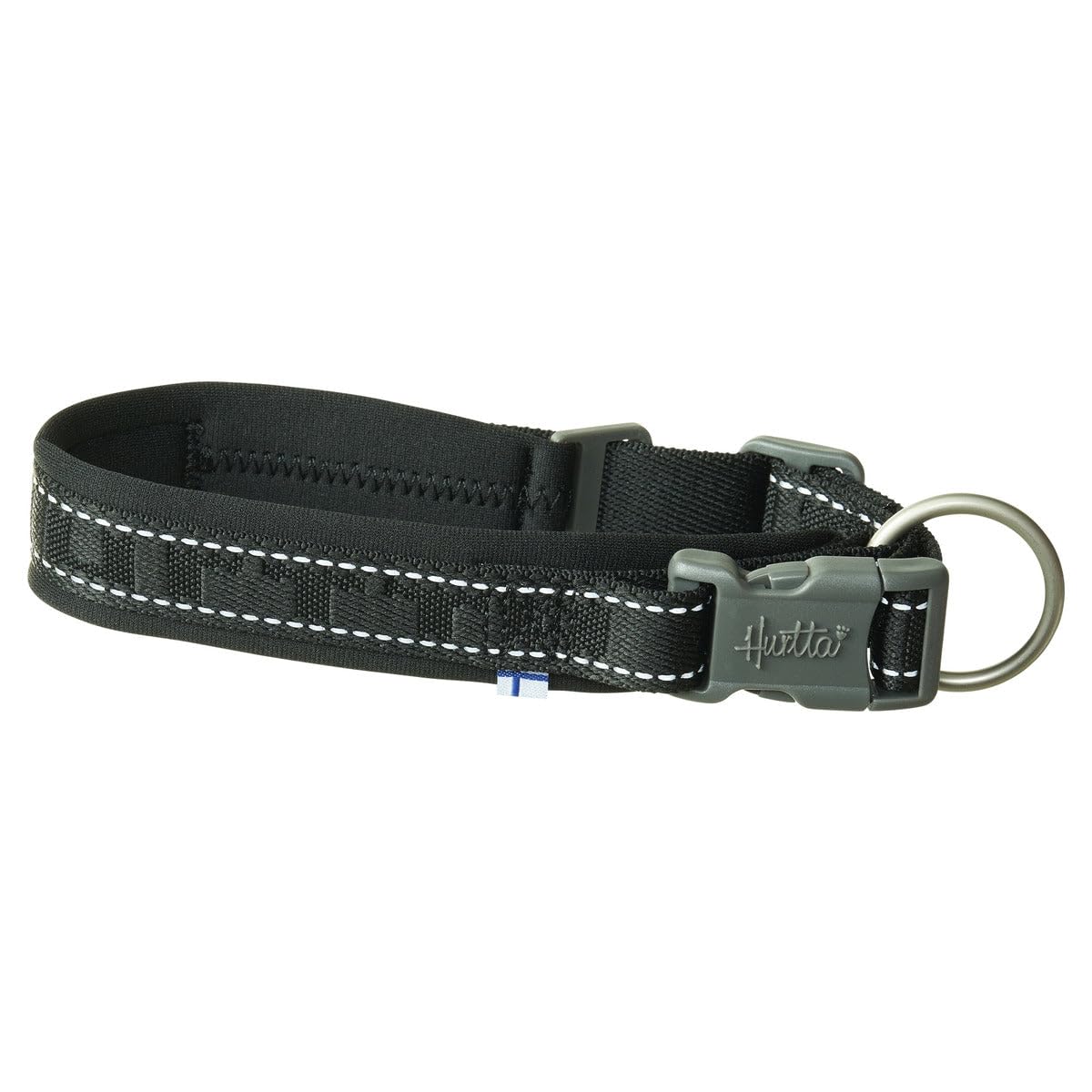 Hurtta Collare per cani casual ECO sostenibile (30-40 cm, Raven)