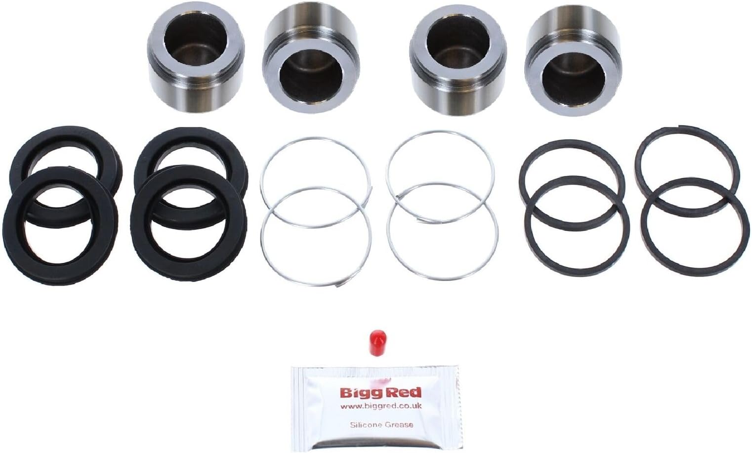 Front Brake Caliper Rebuild Repair Kit + Pistons - Compatible with Lexus RC 350 2014–2018