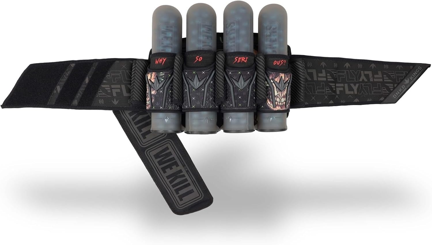 Bunkerkings Fly2 Bunkings Paintball Pod Pack – Strapless Pack with 8 ESC Pods (5+8, Pink Box)