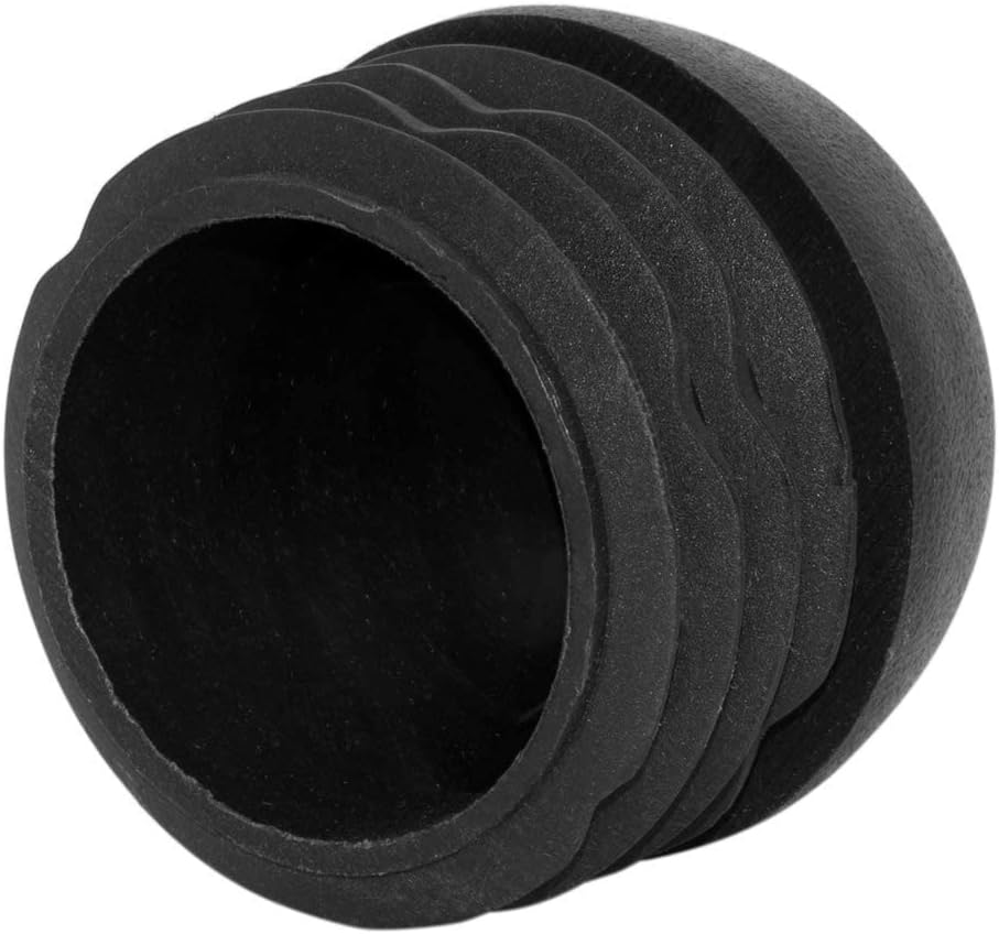 Flyshop 2-3/8", 60 mm Round Tube Inserts Plastic Plugs Chair Leg Furniture Glides for Stool Leg Black Pipe Tubing End Caps, 10 Pcs