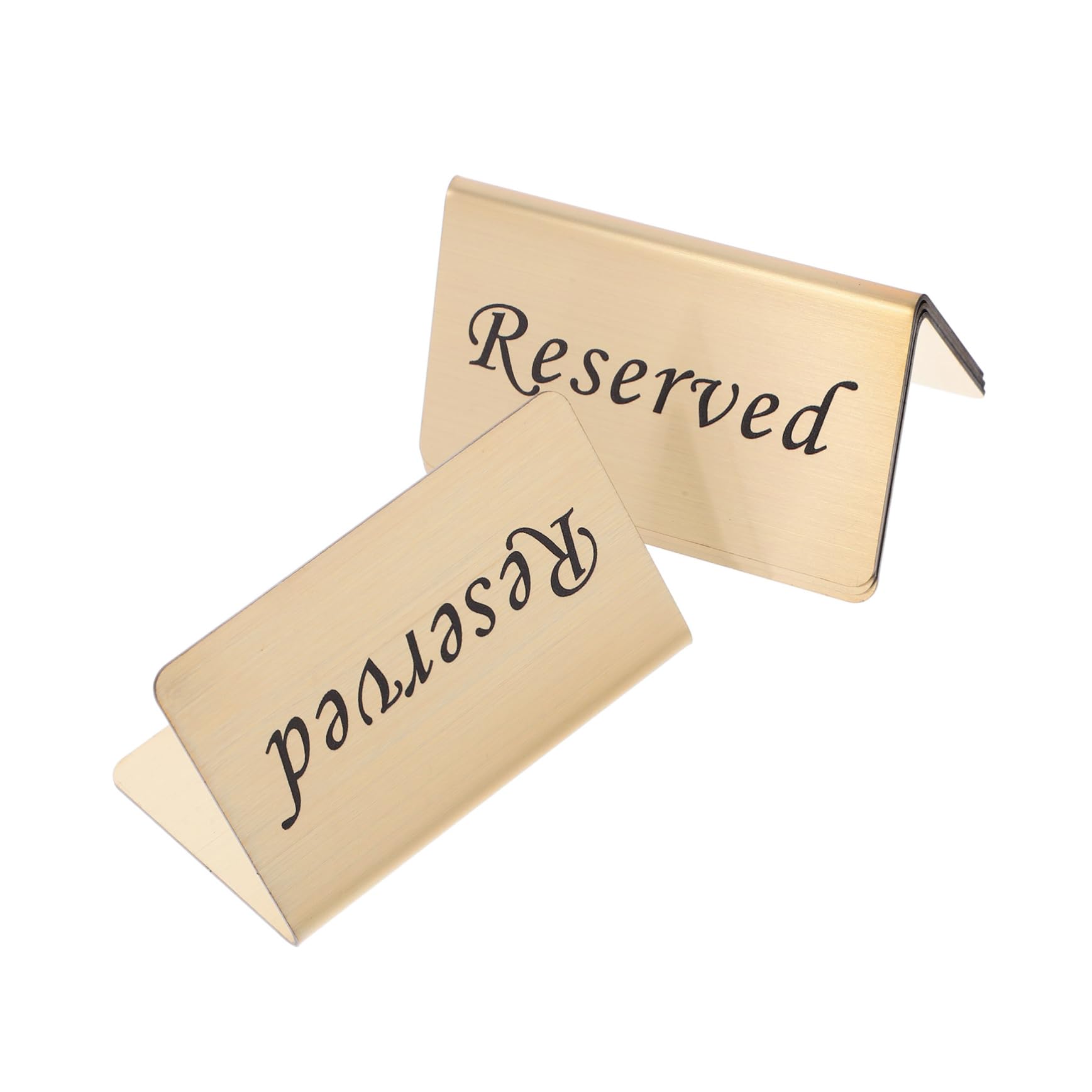 PRETYZOOM 12piezas De Mesa Reservadas Inoxidable Para Carteles Elegantes Para Bodas y Para Asientos Restaurantes