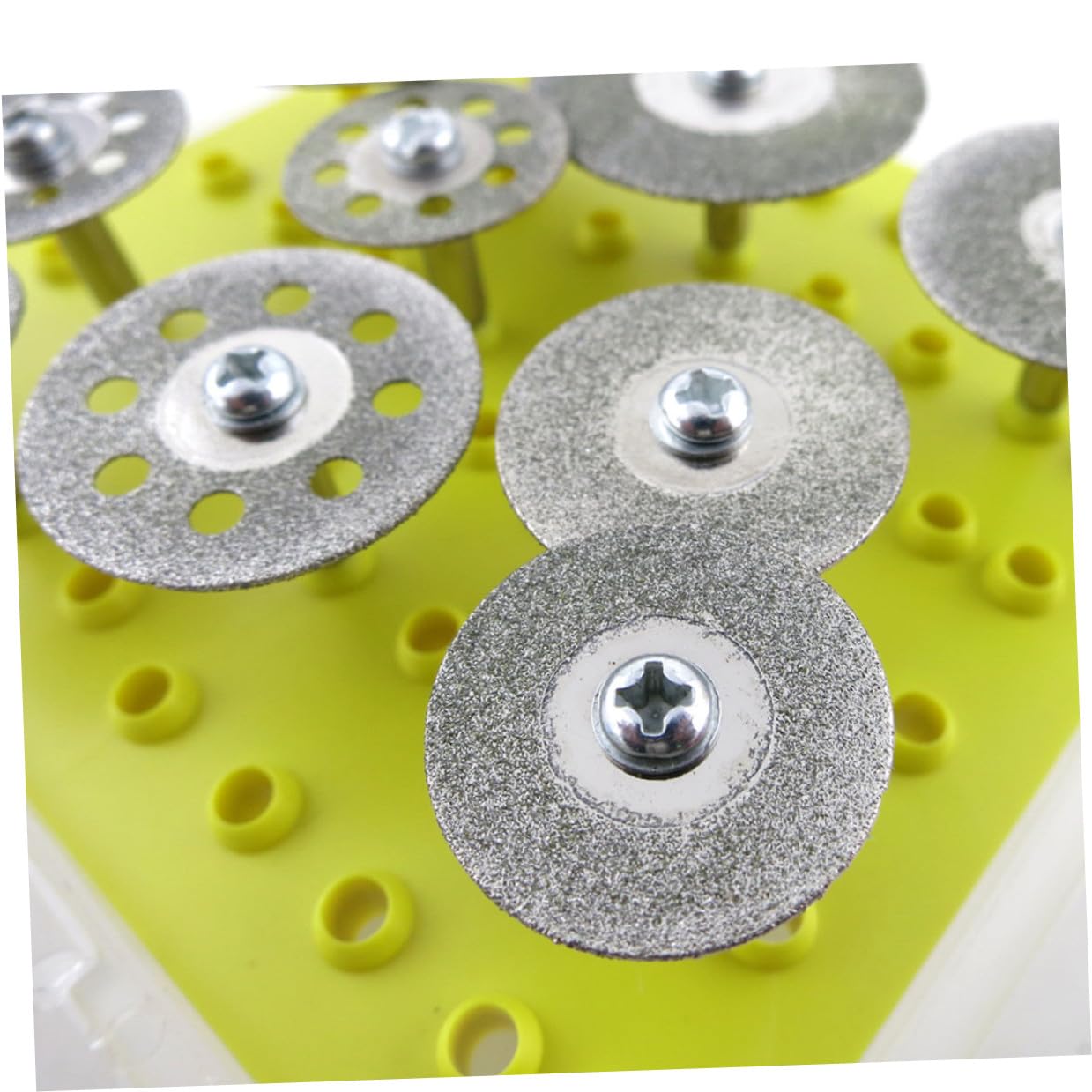Vaguelly Mini Ultrathin Diamond Cutting Discs Set for Rotary Tools Blades for Gemstones Glass Metal Ceramics Porcelain Tiles and Rocks DIY Slotting and Slitting Blades