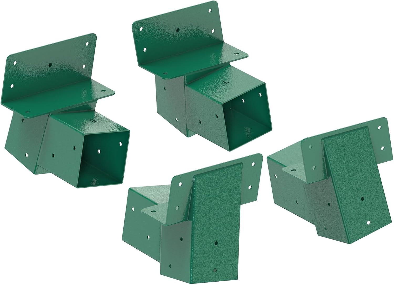 BeneLabel 4Pack Deer Blind Brackets 4x4 Heavy Duty Deer Stand Bracket Compound Angle Brackets for Tree Stand, Raised Platform, Tree House, Swing Set, Deers Station