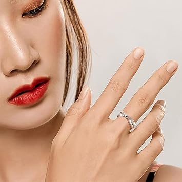 Stackable Rings Prong Setting Cocktail Ring Stackable Simple Wedding Band