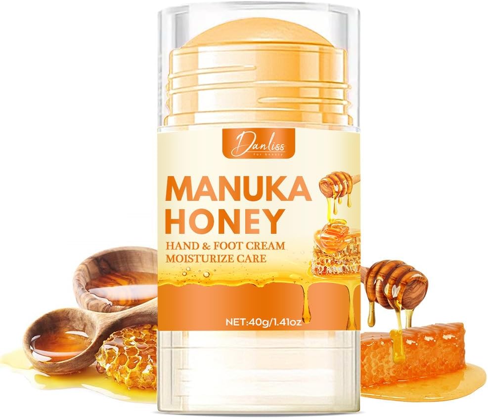 NALACAL Honey Foot Cream (40g), Cracked Heel Repair with Coconut Oil, Shea Butter & Beeswax – Softens & Moisturizes Rough, Hard, Cracked, and Callused Feet – Hydrating Foot Cream for Dry Skin