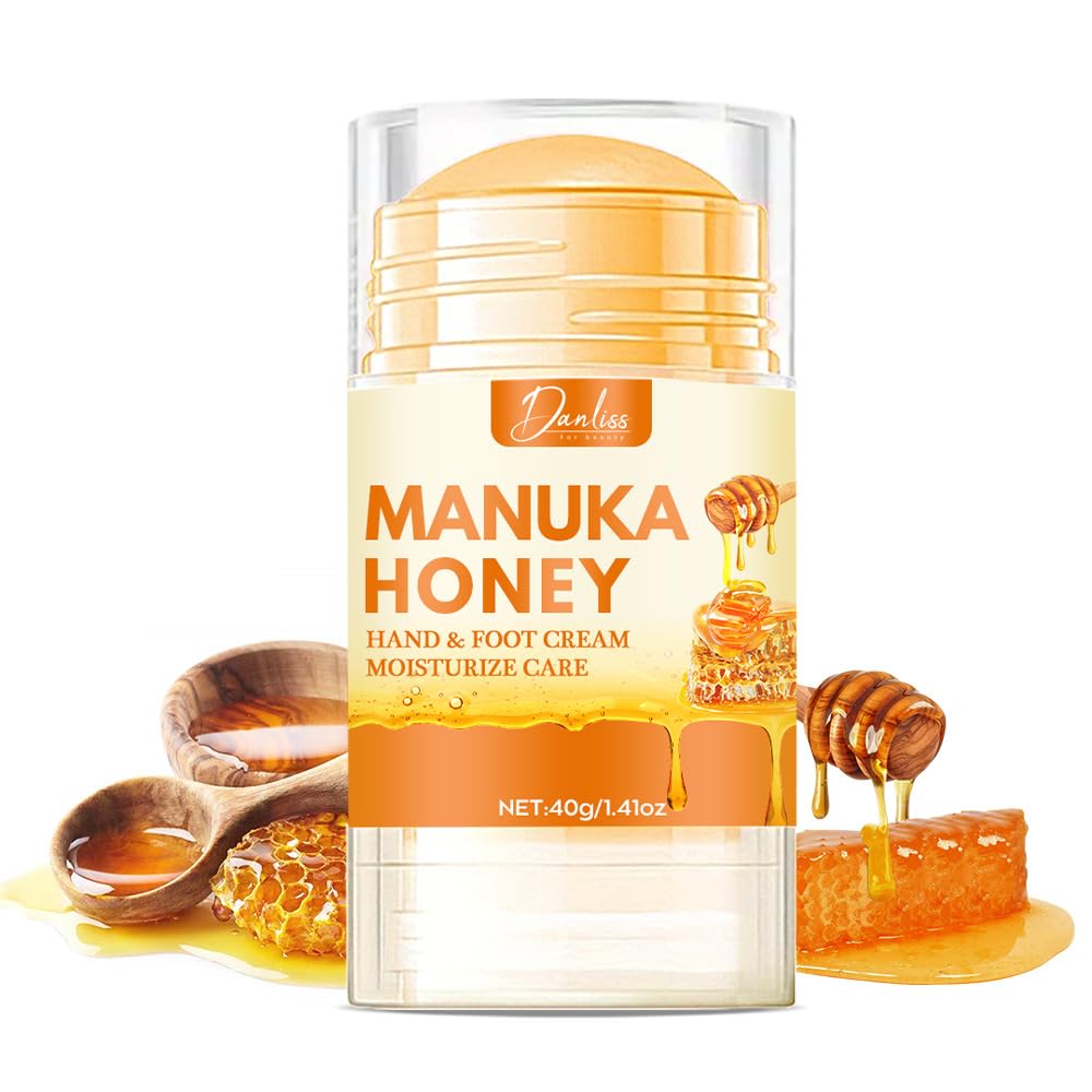 NALACAL Honey Foot Cream (40g), Cracked Heel Repair with Coconut Oil, Shea Butter & Beeswax – Softens & Moisturizes Rough, Hard, Cracked, and Callused Feet – Hydrating Foot Cream for Dry Skin