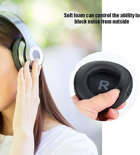 Miniatura 3 de Demeras Almohadillas para los oídos, almohadillas de 3.346 in universales para colocar sobre la oreja de esponja para auriculares de repuesto