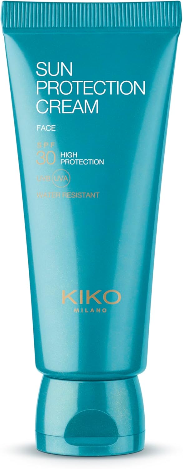 KIKO Milano Sun Protection Cream Face Spf 30, Hydraterende zonbescherming voor het gezicht met SPF 30 en hyaluronzuur. Beschermt tegen UVA- en UVB-stralen