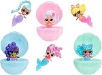 LOL Surprise Mermaids! Makeover Magic Baby Sisters 2 Pack with DIY Wearable Lip Gloss Makeup for You and Your Doll, Fun Water Play, Gift for Kids Ages 4+