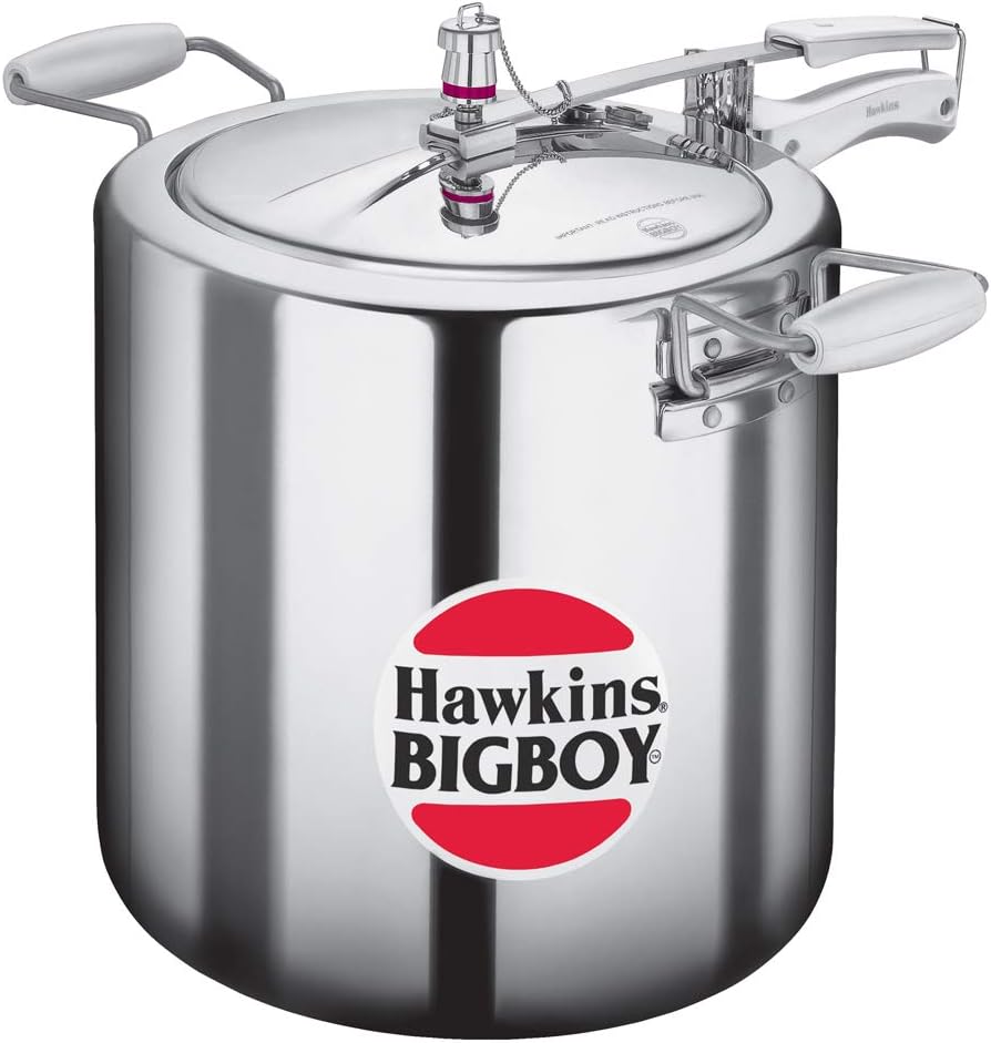 Hawkins Large Jumbo Commercial Inner LID Pressure COOKERS BIGBOY 22 liters