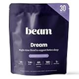 Beam Dream Sleep Powder Cinnamon Cocoa, L-Theanine, Apigenin, Reishi & Magnesium, Third Party Tested Natural Sleep Aid & Sleep Supplement, Health and Wellness Gift, Natural Sleep Support, 30 Servings