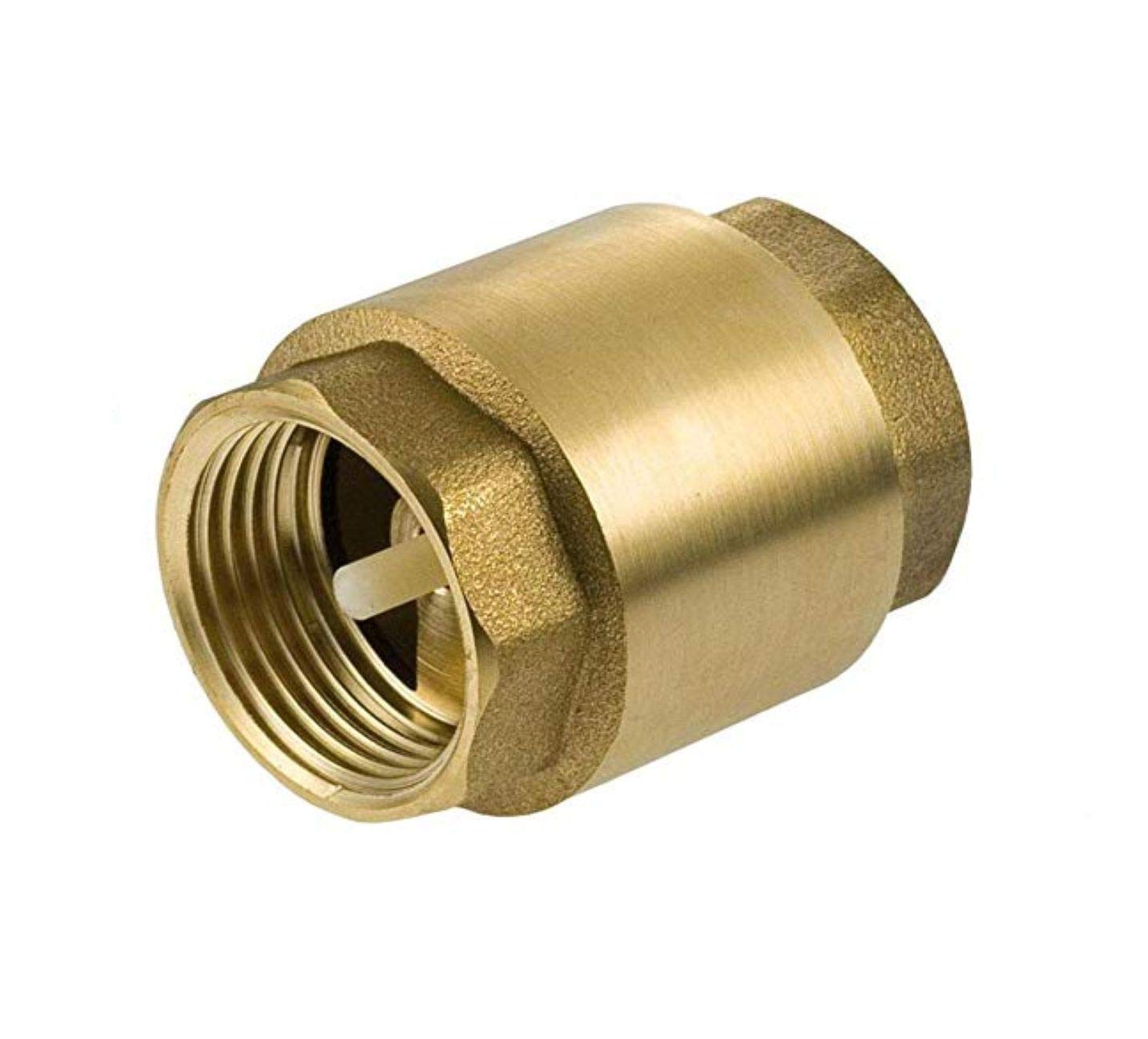 PSW TRADE SUPPLIERS LTD 1/2 Inch Gold Brass Non-Return Valve