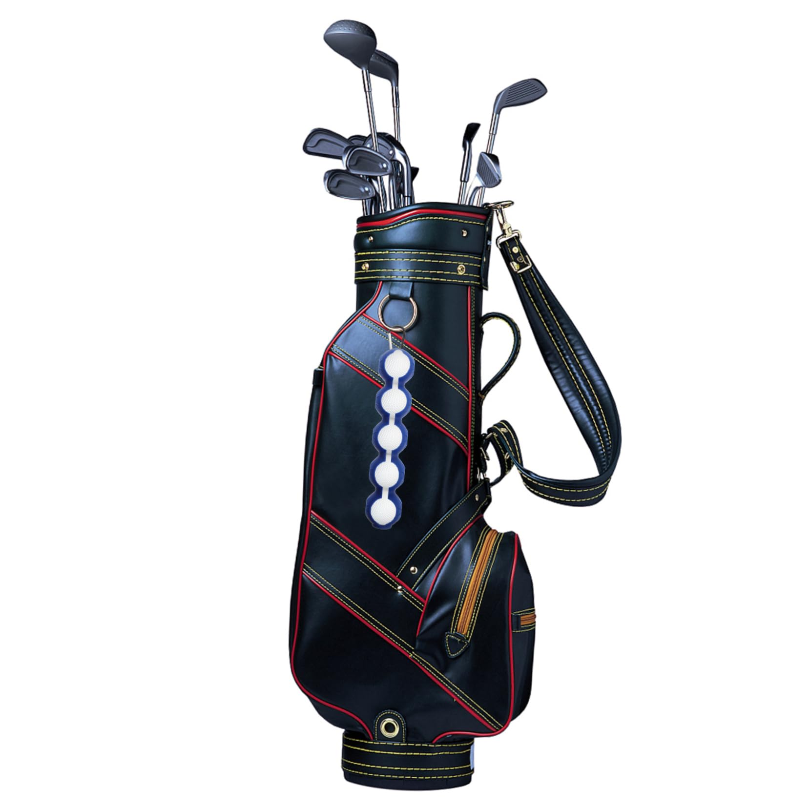 BESPORTBLE Porta 5 Blu Silicone Golf da a o Moschettone Palline e in Professionale Facile Trasportare Comodo da Appendere Protezione a Pantaloni Sacca per