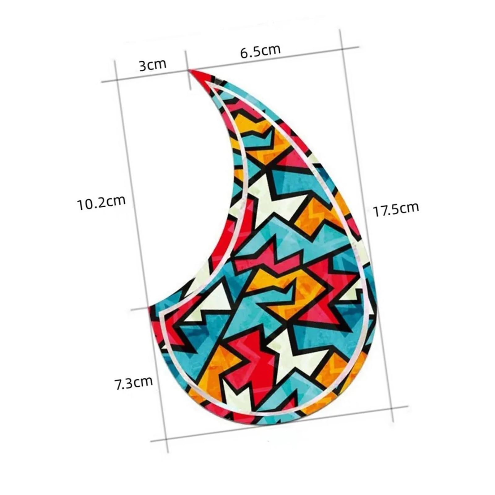 Pickguard do gitary akustycznej dla początkujących Profesjonalna odporna na zużycie uniwersalna dekoracyjna osłona na płytkę do gitary akustycznej(2)