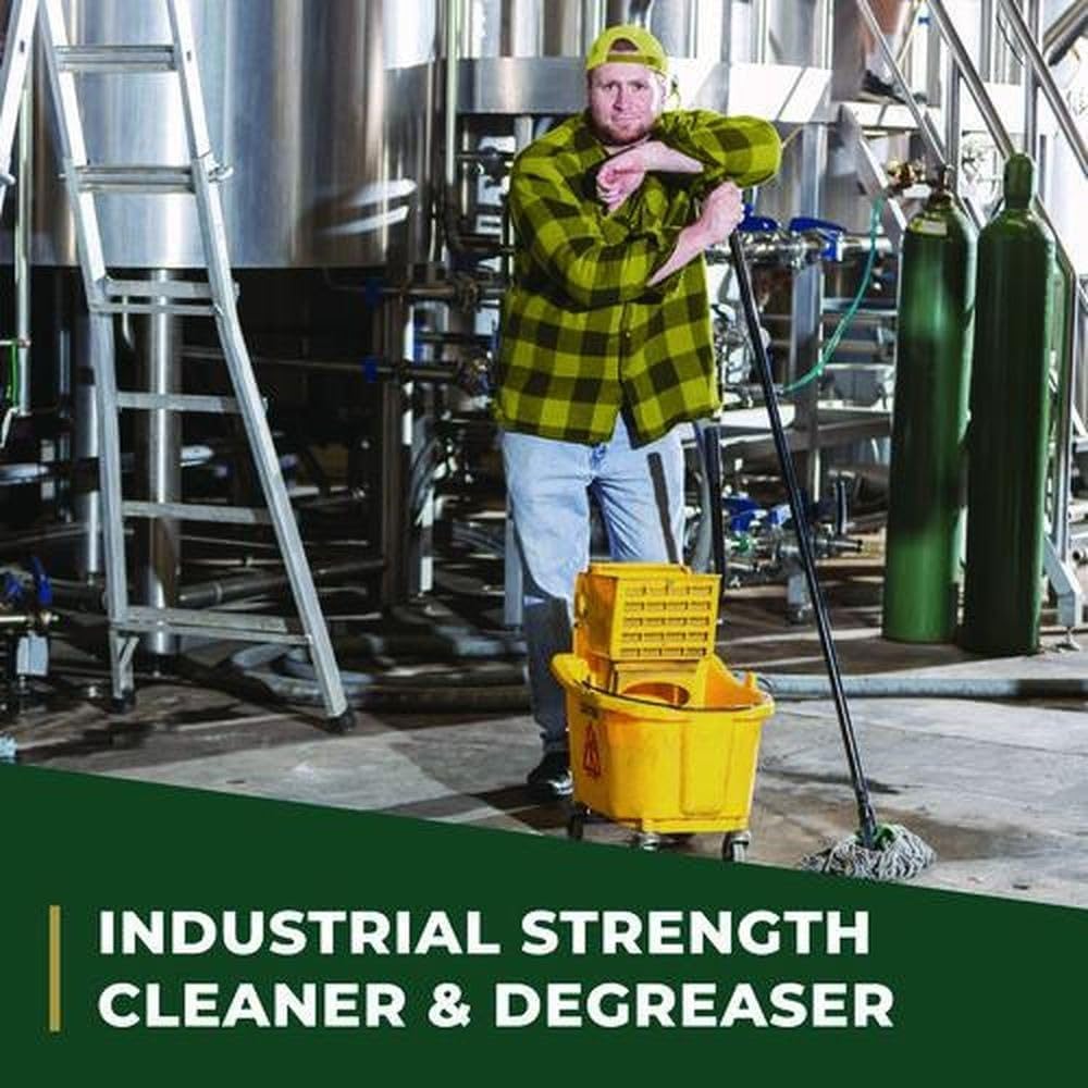 Industrial Cleaner and Degreaser, Concentrated, Lemon, 1 gal Bottle, 6/Carton image 3