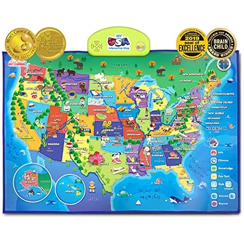 BEST LEARNING i-Poster My USA Interactive Map Cover