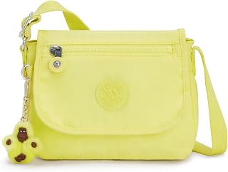 Minibag feminino Sabian U, leve, bolsa transversal, amarelo claro, Amarelo e luz solar