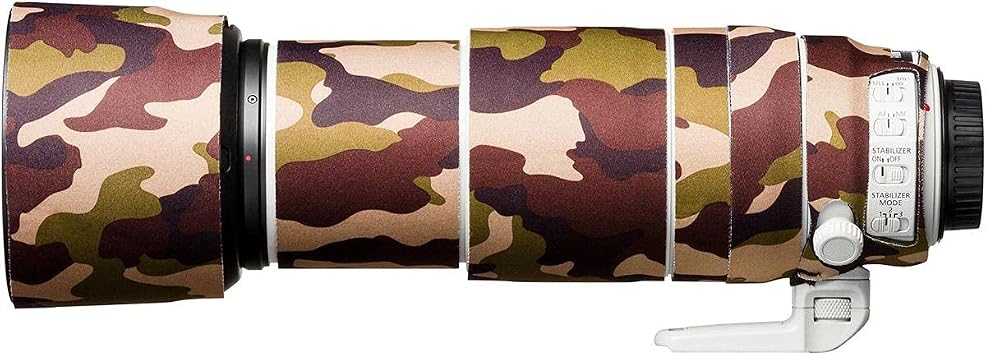 easyCover Lens protection Neoprene Cover for Canon EF 100-400mm f/4.5-5.6L IS II USM V2 Lens, Brown Camouflage