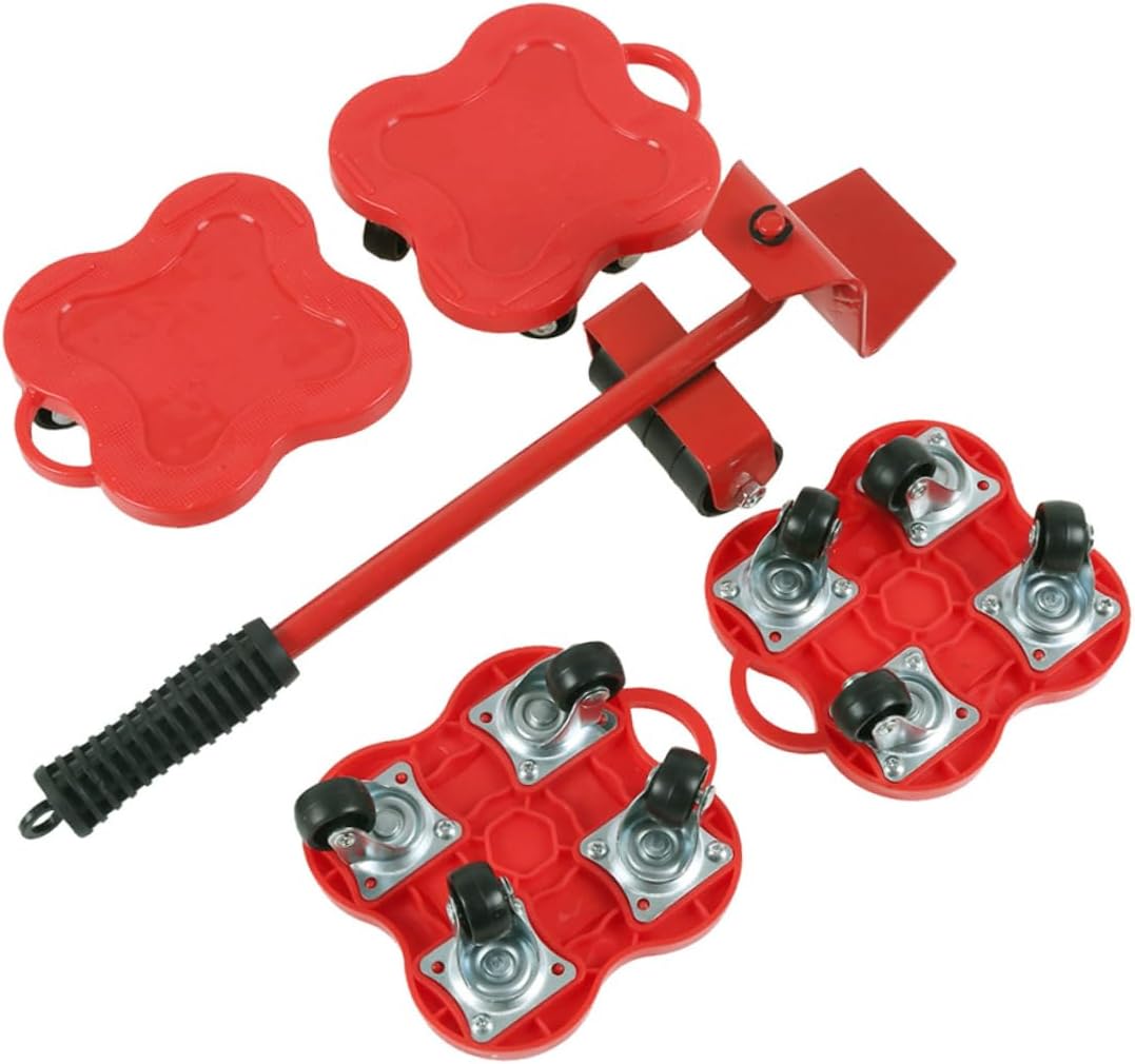 Gadpiparty 1 Set Furniture Shifter Household Moving Device Appliance Lifter Tool Moving Home Artifact Furniture Lifter Tool Mover Furniture Moving Device Red Sharp Iron Multifunction