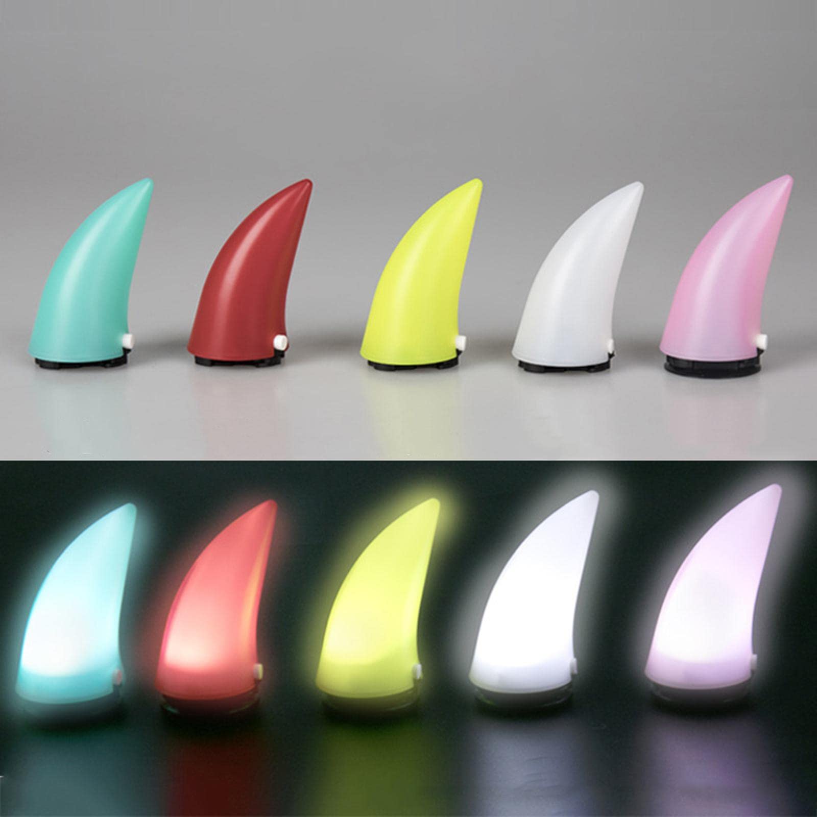 Luminoso Corno per Casco Ideale per Motociclisti, Nero