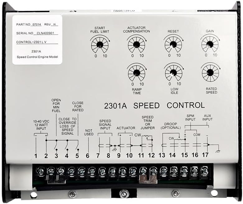 Part 2301A 9907-014 Speed Controller 2301A 9907-018 Speed Regulator 2301A 9905-026 Control Panel 2301E ST 8273-1013(9907-018 Original)