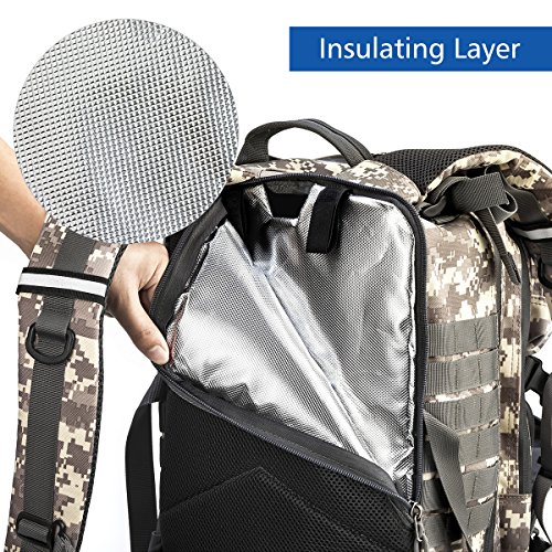 Gelindo Mochila tática militar, 35l, camuflagem