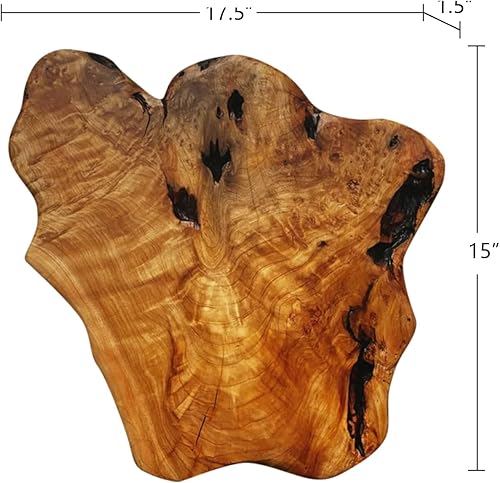 Miniatura 5 de WELLAND Adornos de madera de cedro para pared, decoración colgante, decoración de forma irregular para el hogar, sala de estar, dormitorio