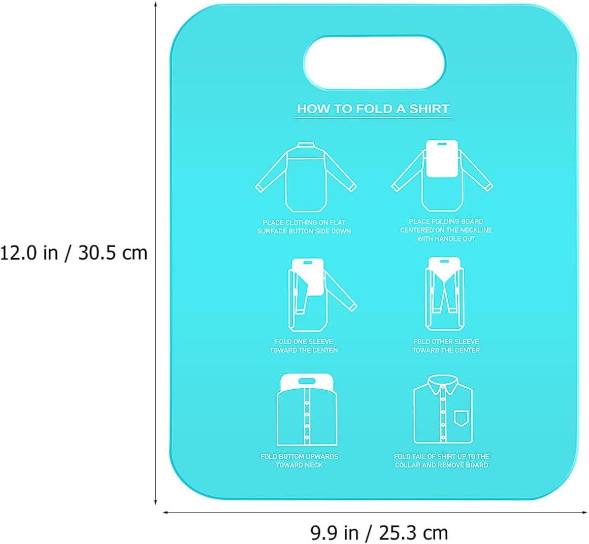 Cabilock 2pcs Shirt Folder Clothes Folding Board Reusable Plastic Laundry Folder, Shirt Folding Laundry Folding Boards for Clothing & Garments for Adults, Children