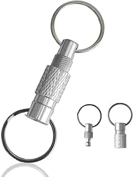 Moschettone Girevole Nero 2 Pezzi | In Metallo 7,8cm, Con Giro E Chiusura A Molla, Per Portachiavi, Borse E Outdoor