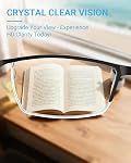 LUFF 4Pcs Lunettes de lecture anti-bleu-ray Lecteurs ultra-légers portables pour unisexe