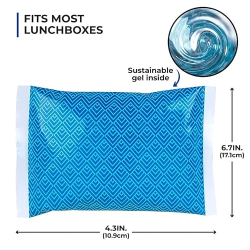 Thrive Ice Packs For Lunch Bags - Reusable Ice Packs For Cooler And Lunch Box - Long Lasting, Lightweight, Soft Gel Ice Packs For Camping, Beach Bags, Picnics, Injuries - Pack Of 4 #TOP4