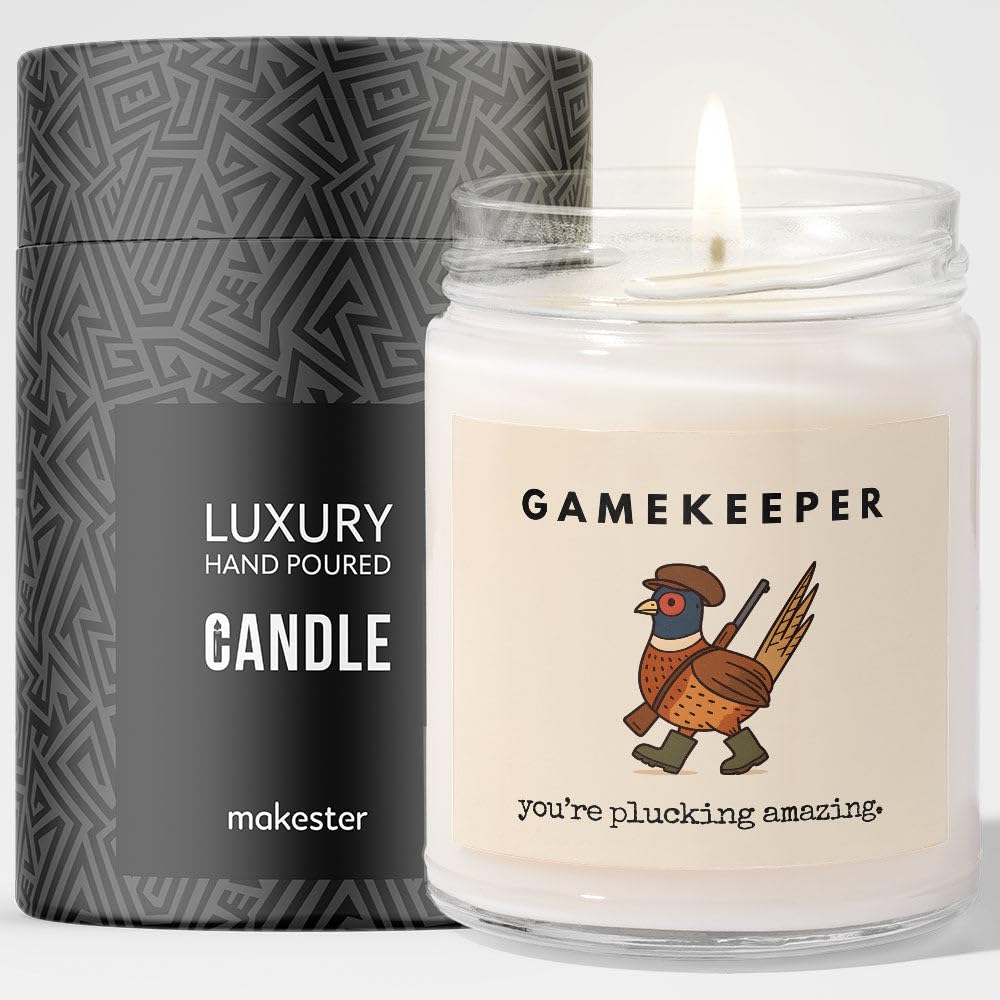 Gamekeeper Gifts - Luxury Soy Wax Candle - Vanilla, Jasmine, Sugared Almond - Makester