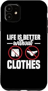 Amazon.com: iPhone 11 Nudist Camp Freedom Naturism Naked Nudism Symbol