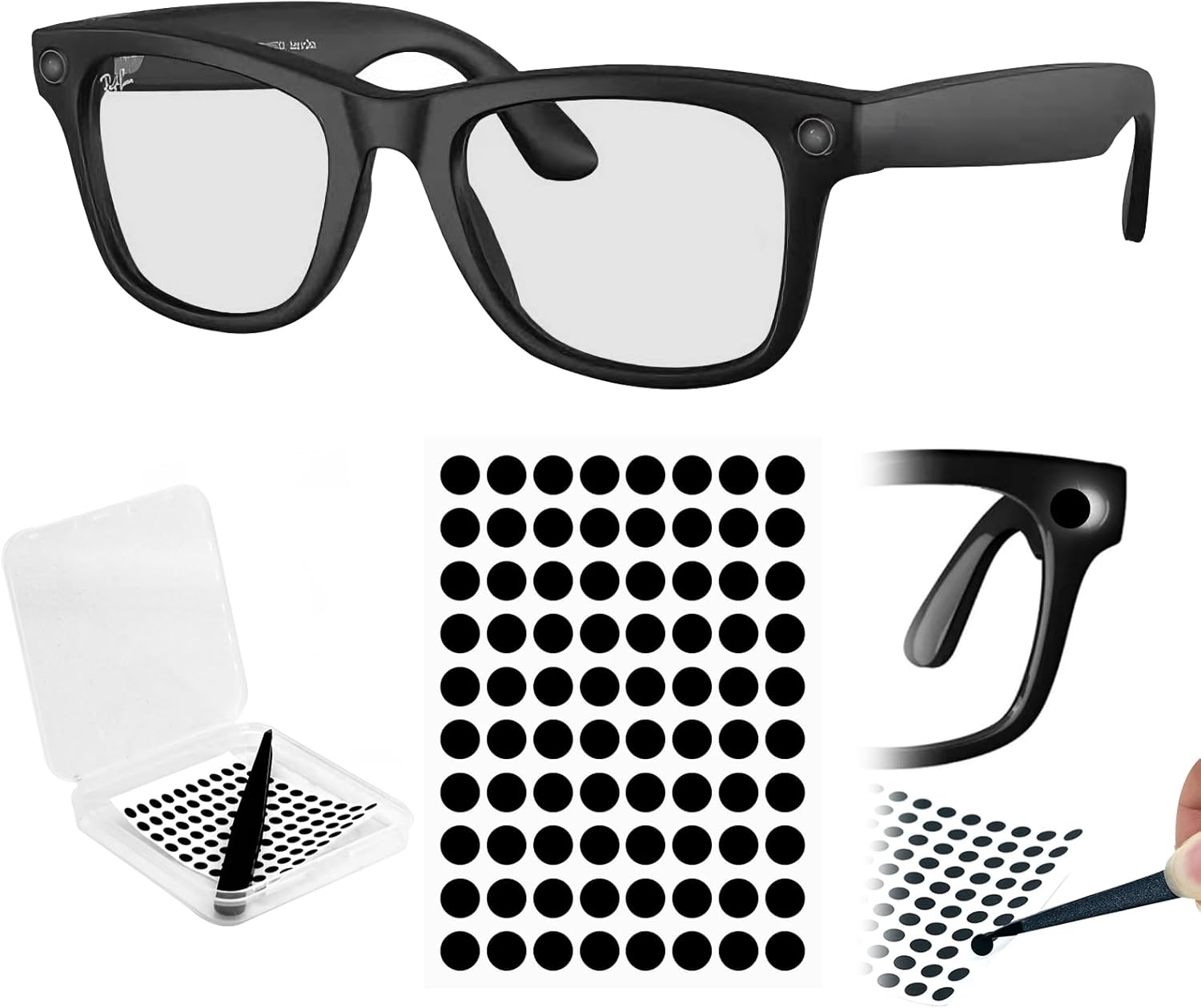 100PCS Full Blackout LED Light Blocking...