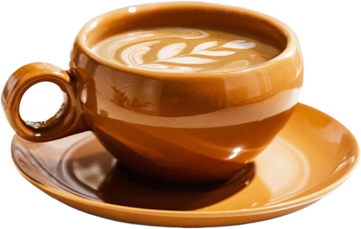 Ceramic Glaze Coffee Cup with Saucer Set Drink Cup Coffee Cup Breakfast Cup Beautiful Tea Cup Cute Mug