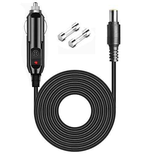 Cable cargador de coche DC de 12 V24 V compatible con Anker 521 523 533 535 555 Powerhouse II 300 400 800 GRECELL T300 T500 T1000 HW01 Giomre M6