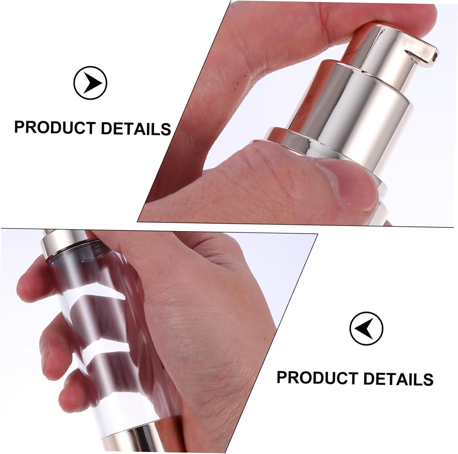 6 Pieces Refillable Airless 50ml Cosmetic Container image 4