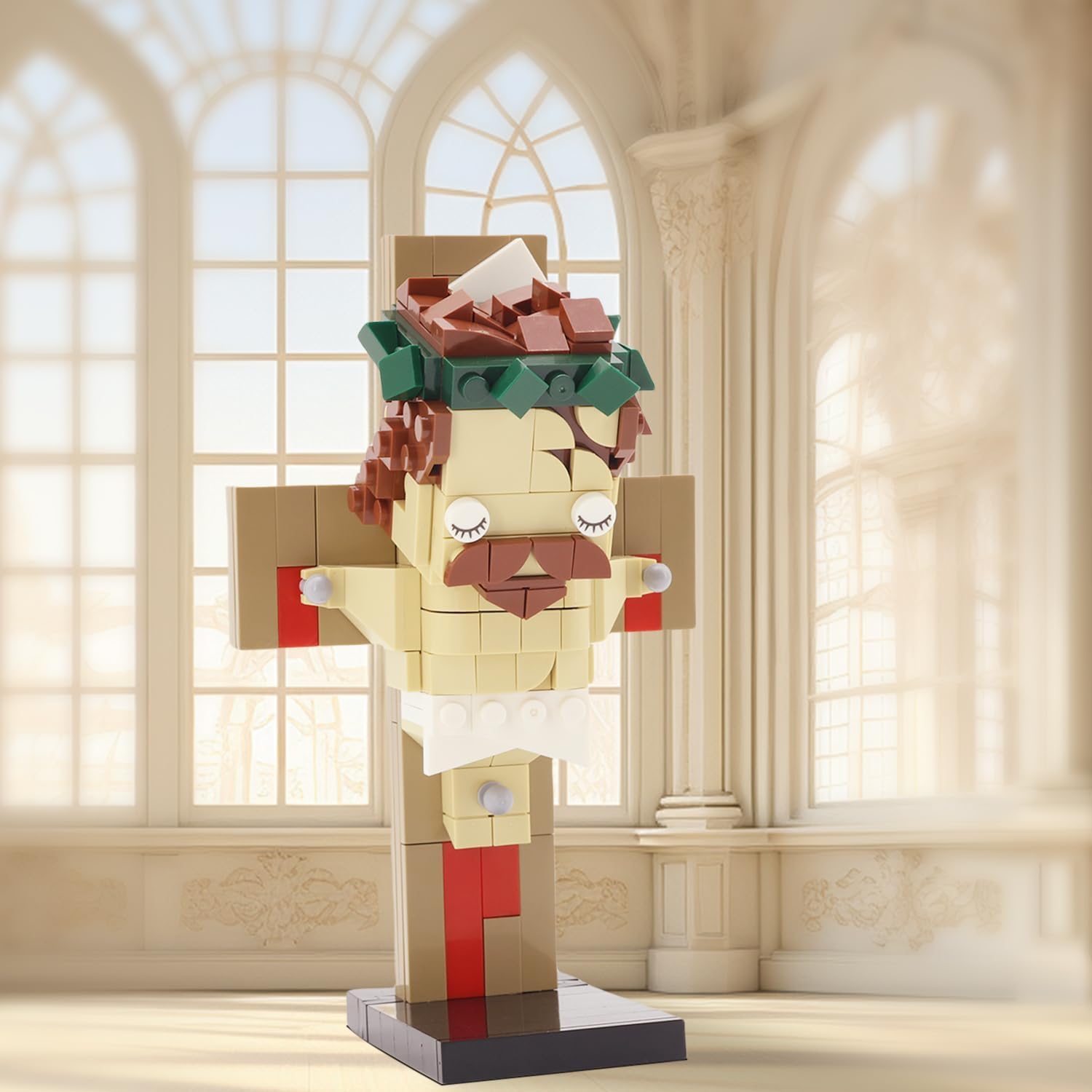 Cross Jesus Building Blocks Set, Religious Creative Toys, Nativity and Bible Themed Toys, Bedroom and Living Room Decorations, Gifts for Christians and Catholics