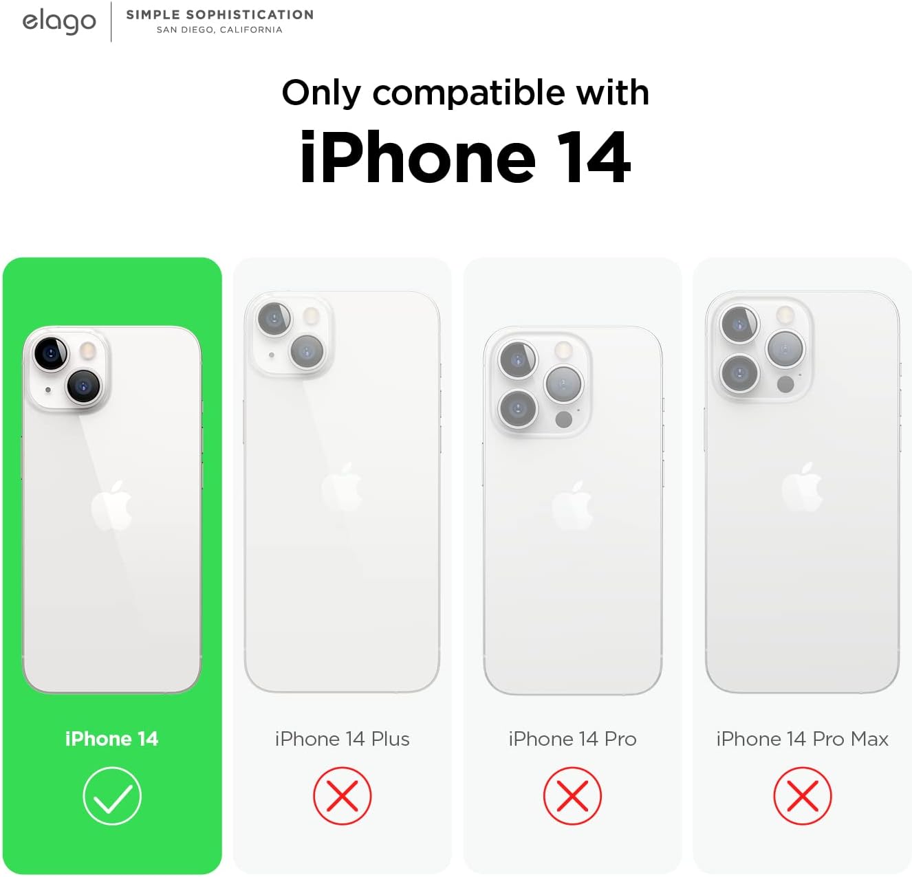 elago Glide Armor Case Designed for iPhone 14 Case, Drop Protection, Shockproof Protective TPU Cover, Upgraded Shockproof, Mix and Match Parts, Enhanced Camera Guard [Clear/Lovely Pink]