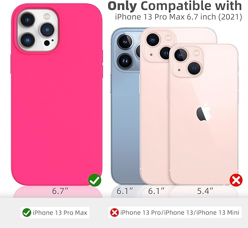 Miniatura 2 de Funda para iPhone 13 Pro Max de 6.7 pulgadas, a prueba de golpes antiarañazos, funda delgada de silicona líquida, funda protectora de gel de goma
